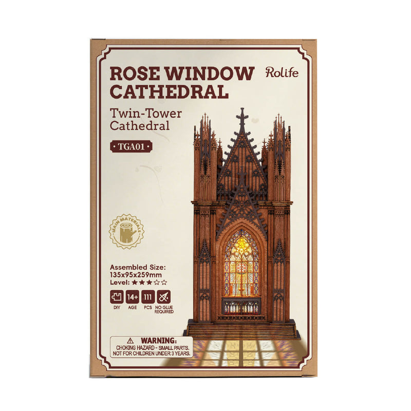 Rolife Twin-Tower Cathedral 3D Wooden Puzzle TGA01 [PRE-ORDER]