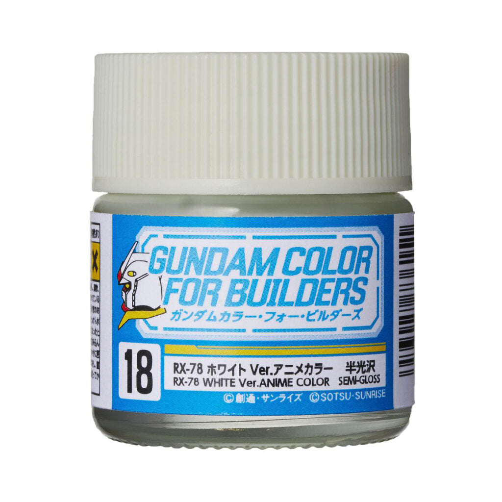 MR HOBBY - GSI Creos Gundam Color for Builders RX-78 White Ver. 10ml UG18