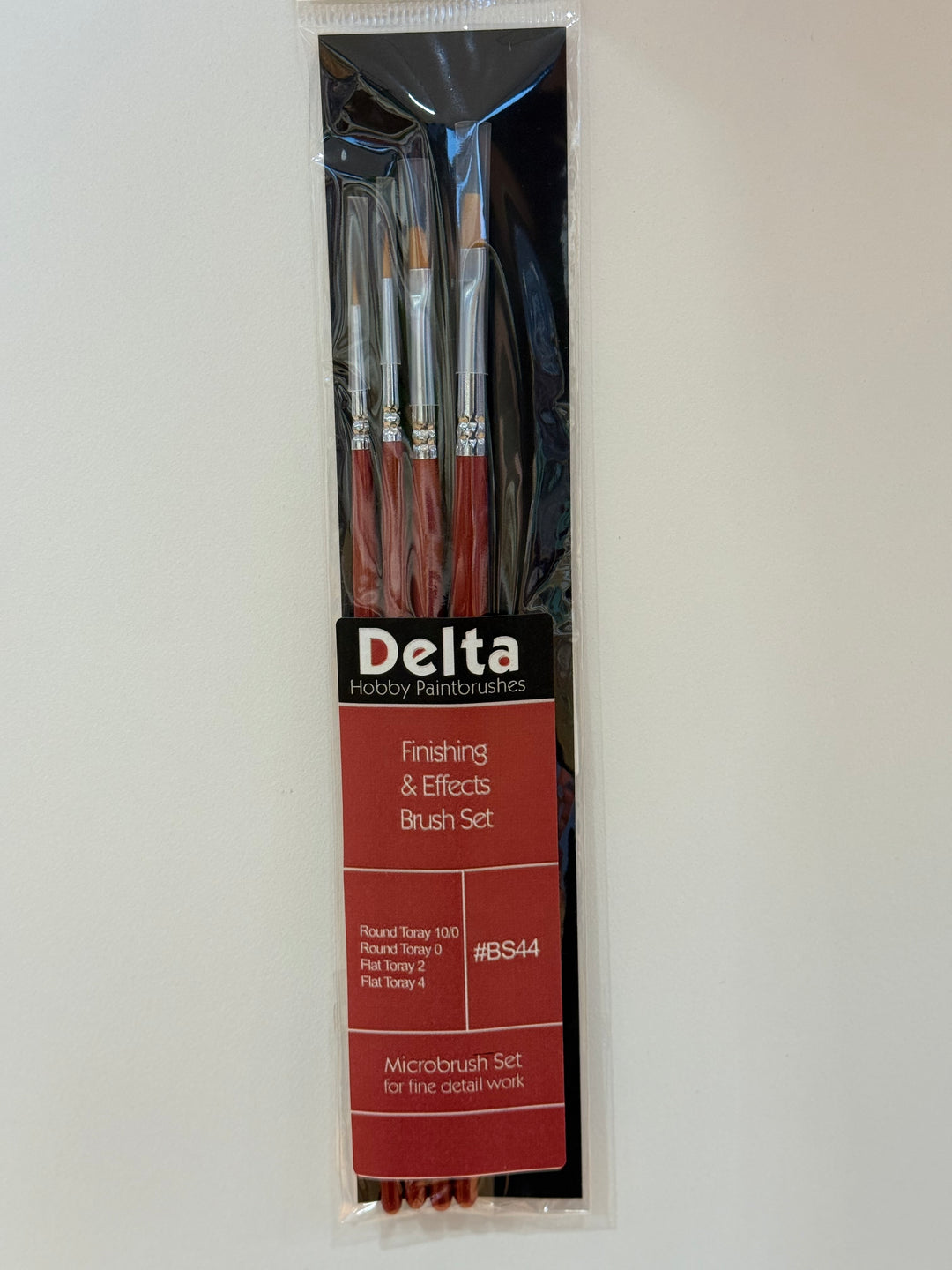 Delta Hobby Paint Brushes - Finishing & Effects Brush Set BS44