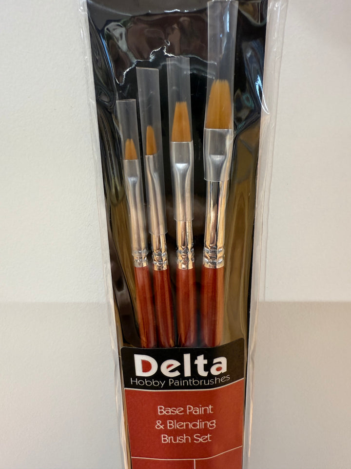 Delta Hobby Paint Brushes - Base Paint & Blending Brush Set BS43