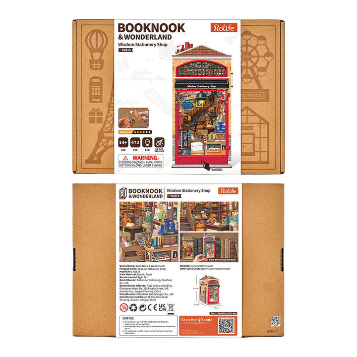 Rolife Wisdom Stationery Shop Book Nook TGB19
