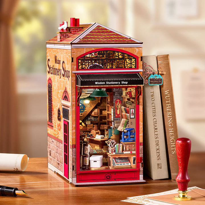 Rolife Wisdom Stationery Shop Book Nook TGB19