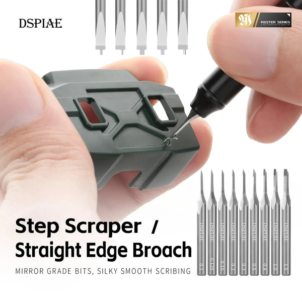 DSPIAE Straight Chisel Broach & Step Chisel Blade