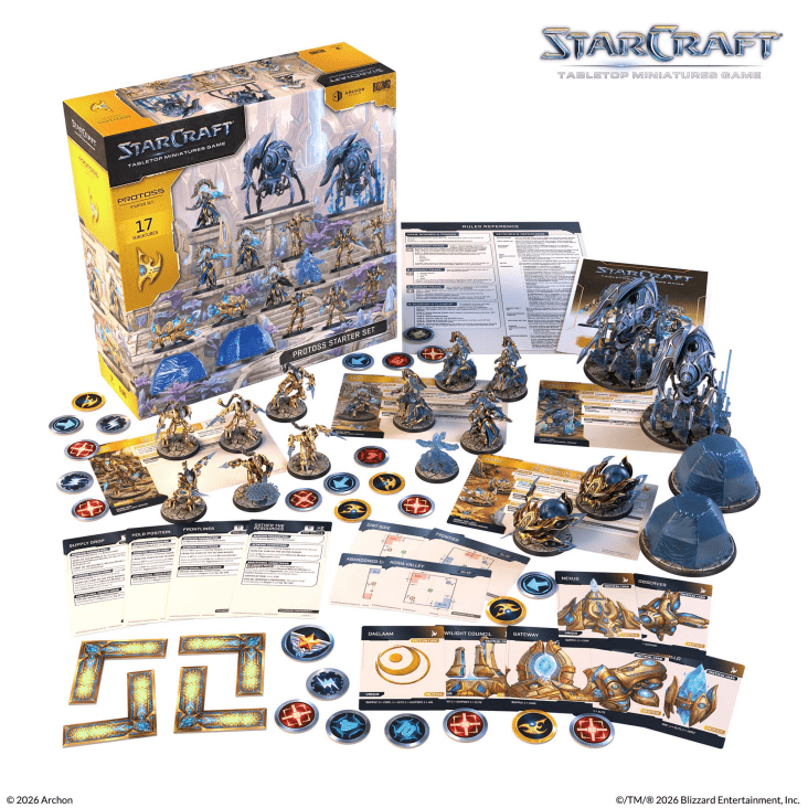 Starcraft Miniatures Games: Protoss Starter Set - complete product
