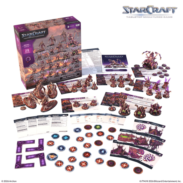 Starcraft Miniatures Games: Zerg Starter Set - complete product