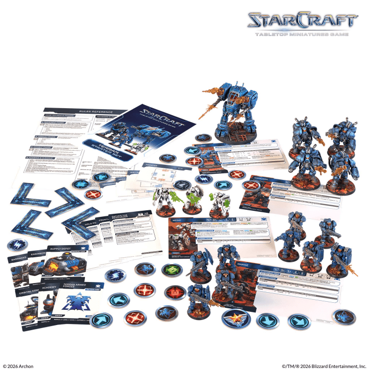 Starcraft Miniatures Games: Terran Starter Set - complete product