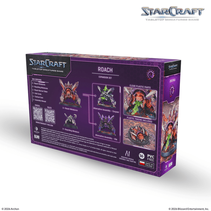 Starcraft Miniatures Games: Zerg - Roach - Expansion Set - image 3