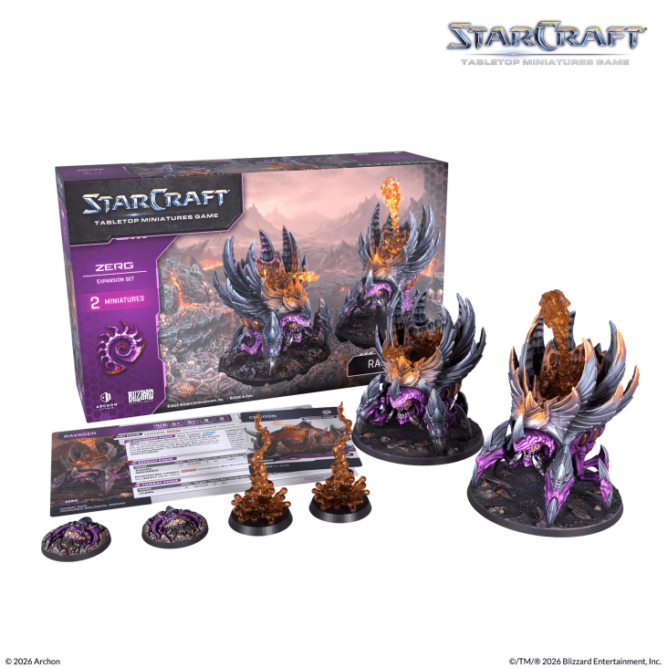 Starcraft Miniatures Games: Zerg - Ravager - Expansion Set - complete product