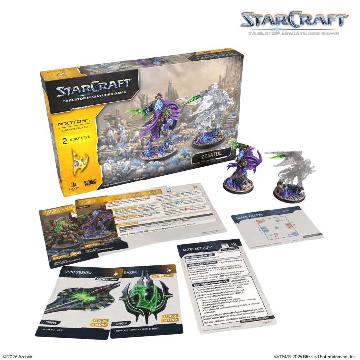 Starcraft Miniatures Games: Protoss - Zeratul - Hero Expansion Set - complete product