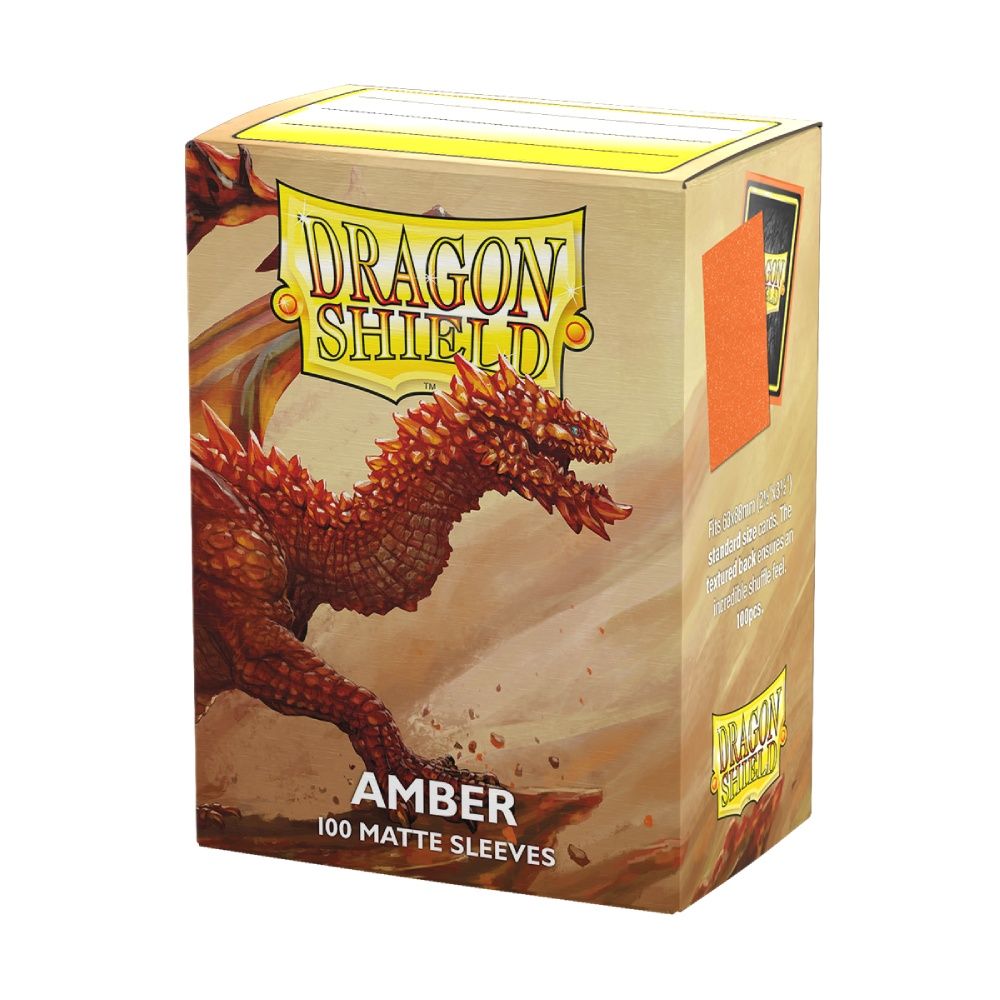 Dragon Shield: Sleeves Matte Dual Amber (100 Pack)