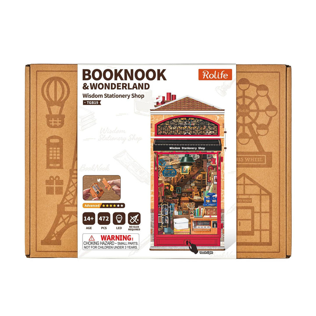 Rolife Wisdom Stationery Shop Book Nook TGB19