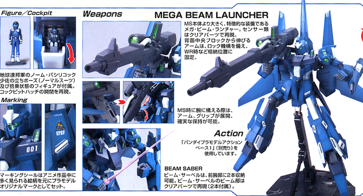 GUNDAM - 1/100 MG RGZ-95 ReZEL Commander