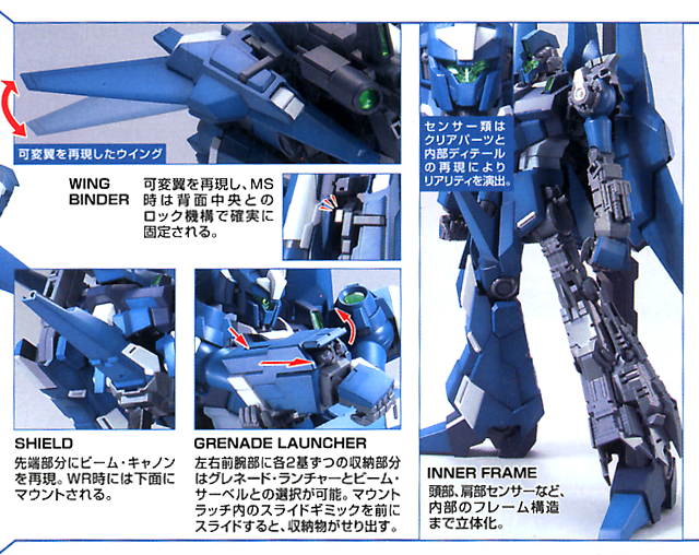 GUNDAM - 1/100 MG RGZ-95 ReZEL Commander