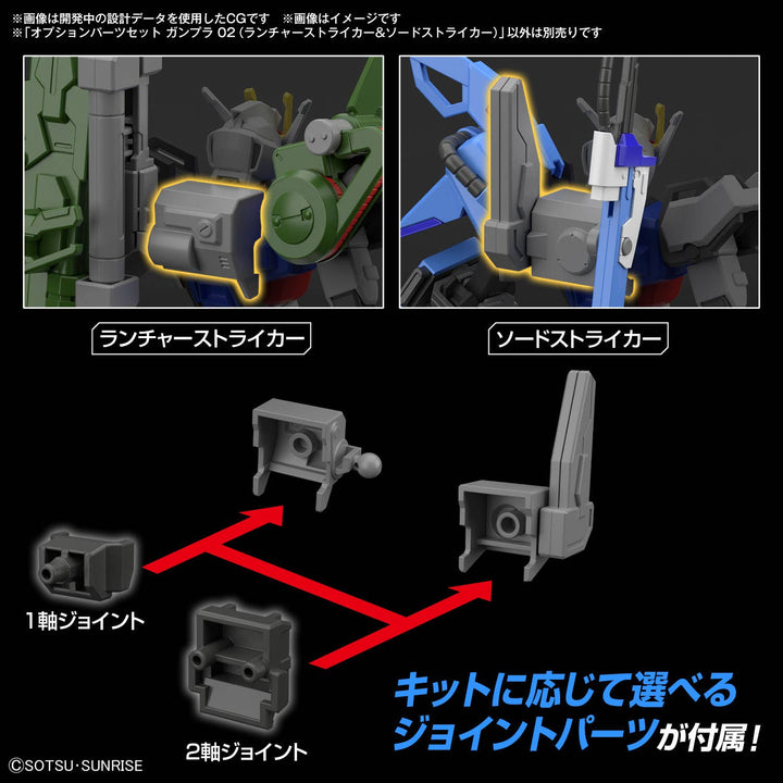 GUNDAM - Option Parts Set Gunpla 02 (Launcher Striker & Sword Striker)