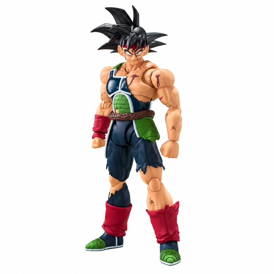 S.H.Figuarts Bardock The Father Of Goku figure in full standing pose on white