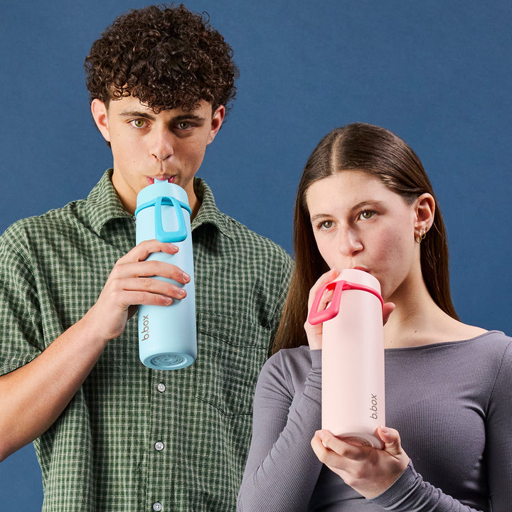 People using Lagoon and Lilac Love insulated bottles