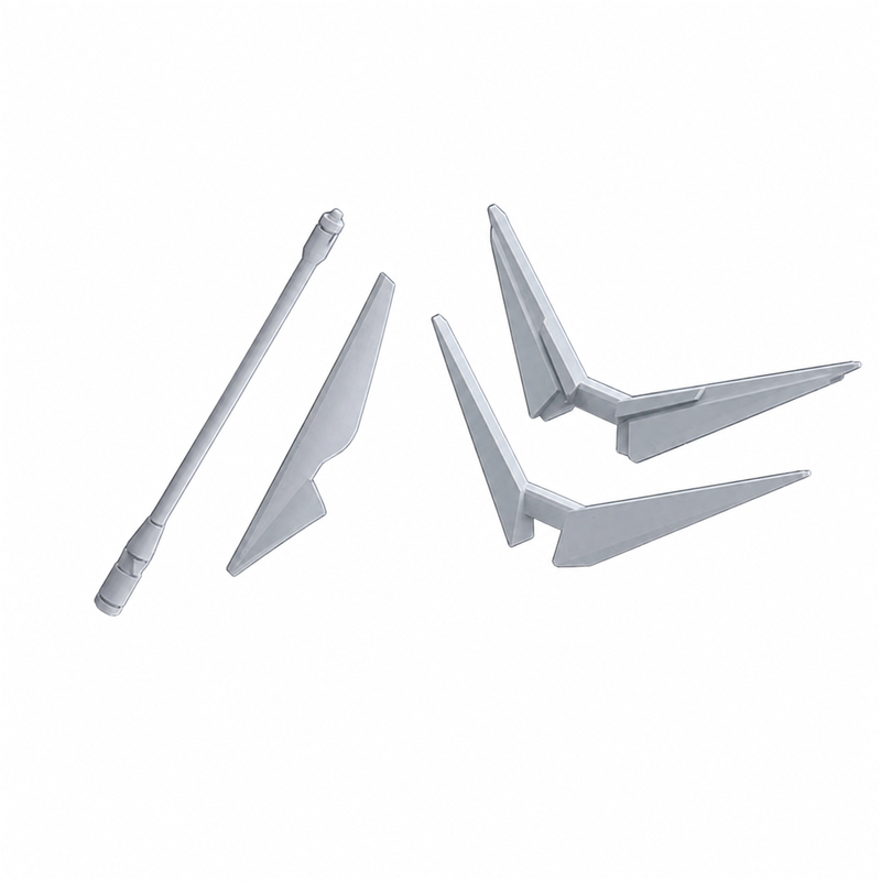 Gundam Builders Parts HD MS Blade 01 complete parts on white background