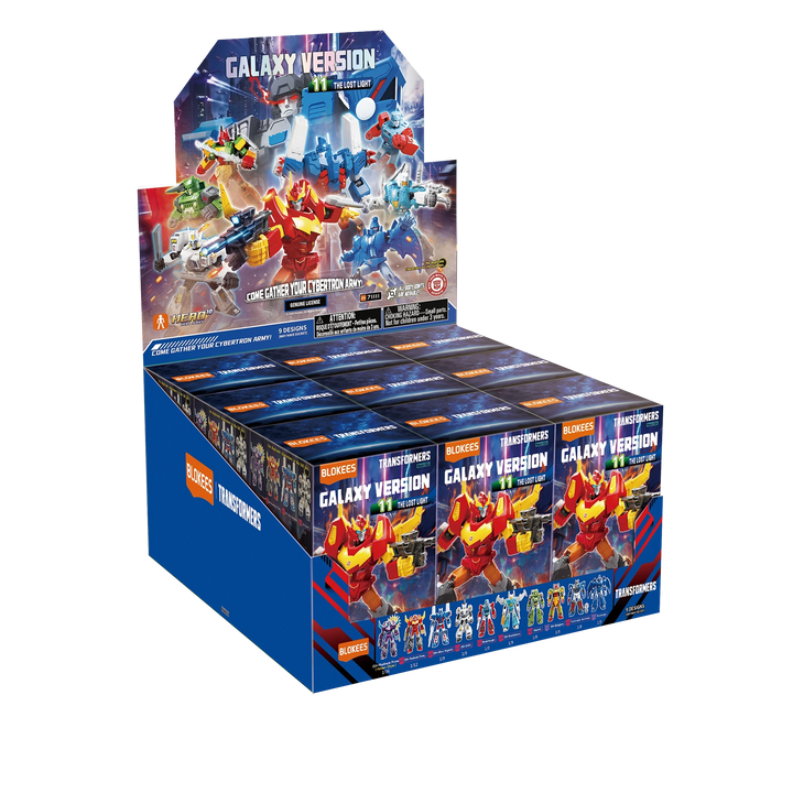 Blokees Transformers Galaxy Version 11 - The Lost Light Blind Box — Whole Set 9pcs display box