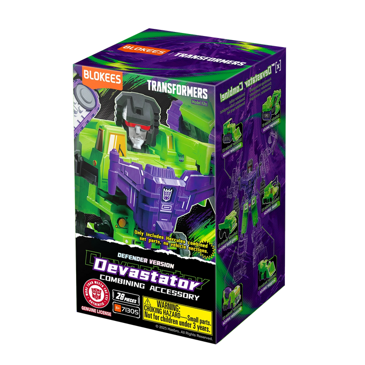 Blokees Transformers Defender Version Devastator Combining Accessory retail box — accessory only, vehicles sold separately