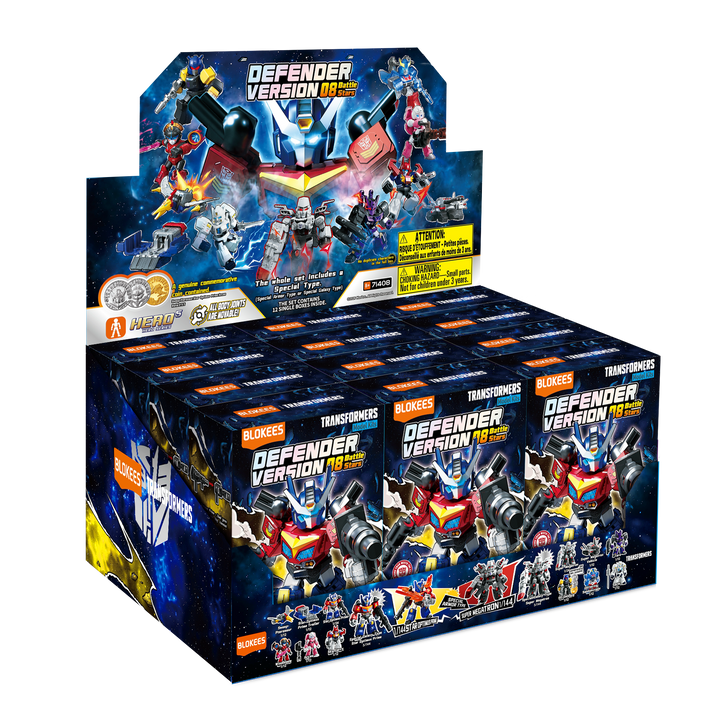 Blokees Transformers DV08 full PDQ display box packaging