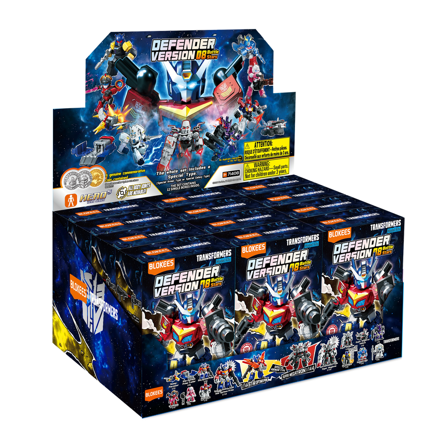 Blokees Transformers DV08 full PDQ display box packaging