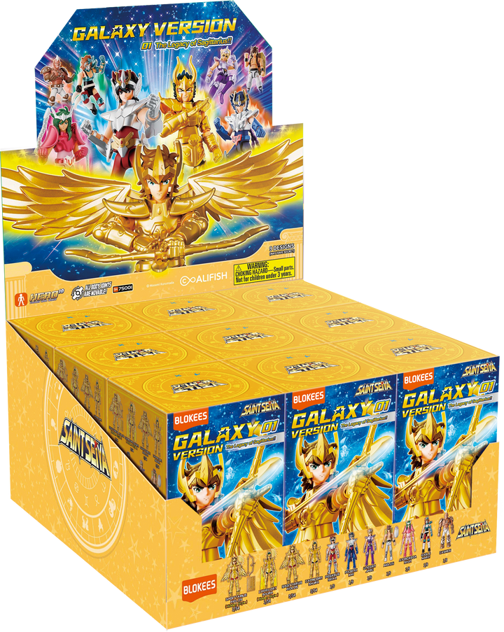 Blokees Saint Seiya GV01 full PDQ display box packaging