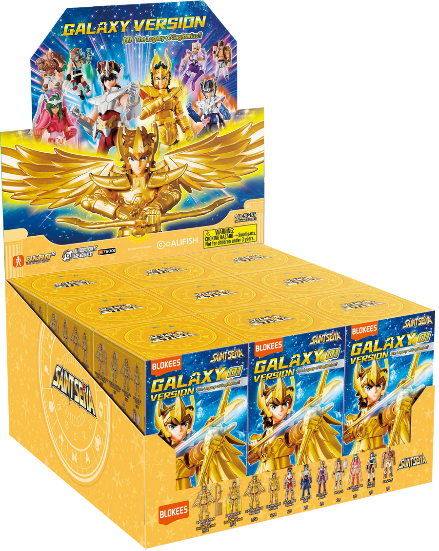 Blokees Saint Seiya GV01 full PDQ display box packaging