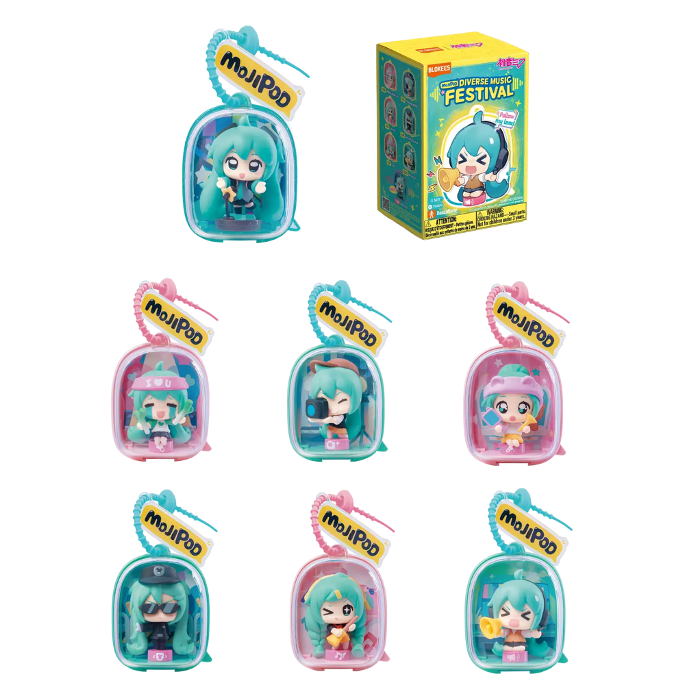 Blokees Hatsune Miku DaaLaMode MOJIPOD - Diverse Music Festival Blind Box — Collection overview