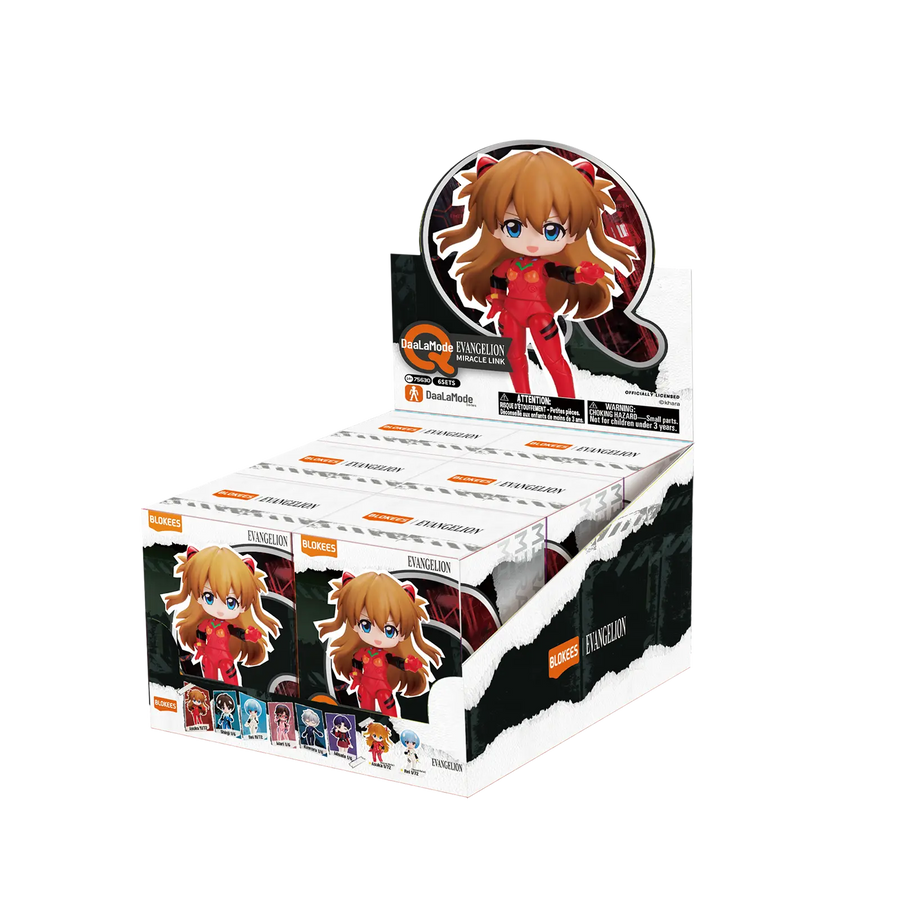 Blokees Evangelion DaaLaMode Q Series - Miracle Link Blind Box — Whole Set 6pcs display box