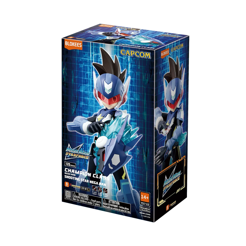 Blokees Mega Man Champion Class CC01 - Shooting Star Mega Man Model Kit — Retail box