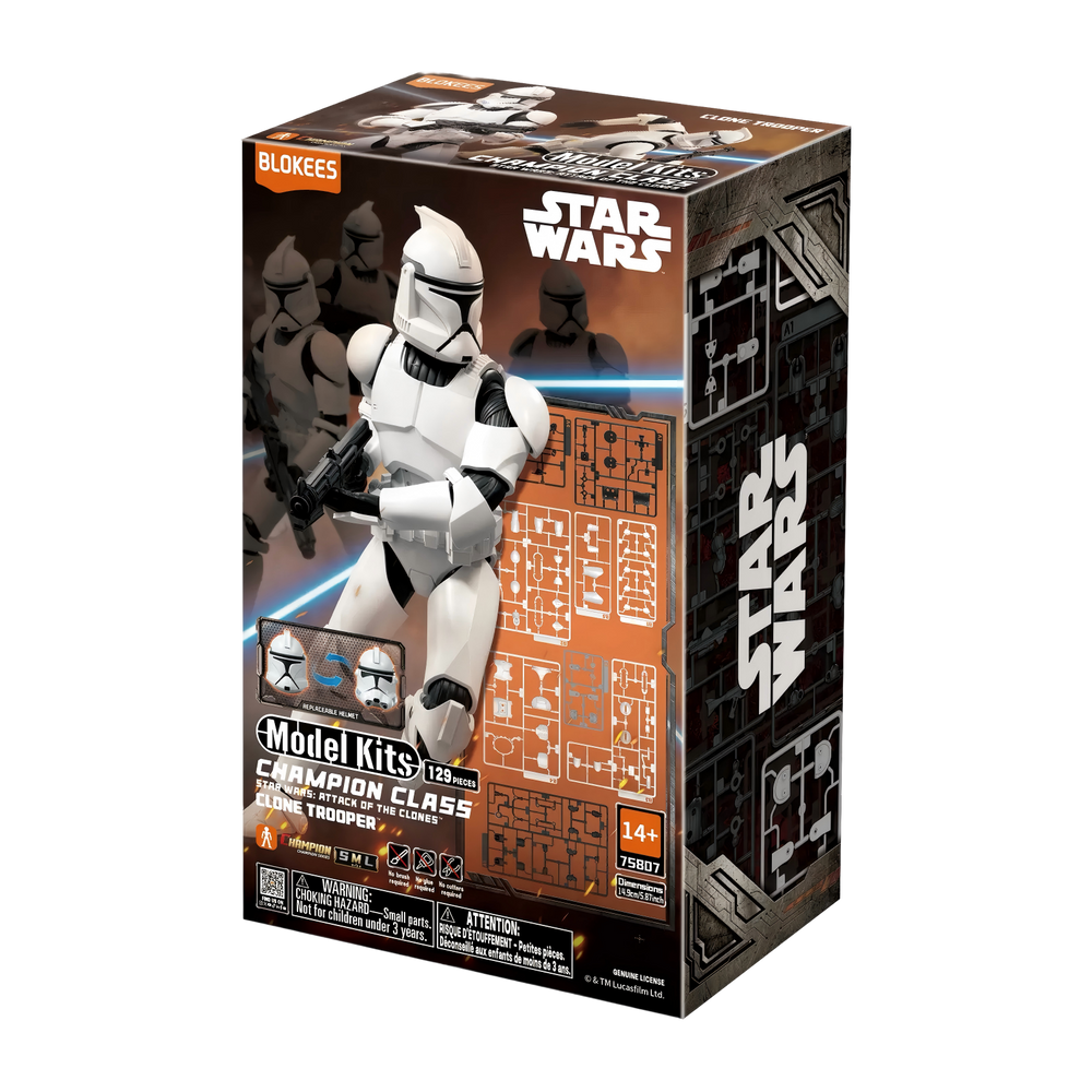 Blokees Star Wars Clone Trooper package contents
