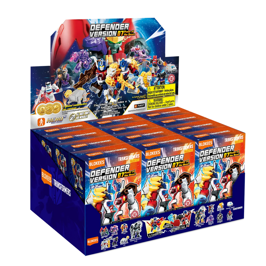 Blokees Transformers Defender Version 07 Whole Set display case