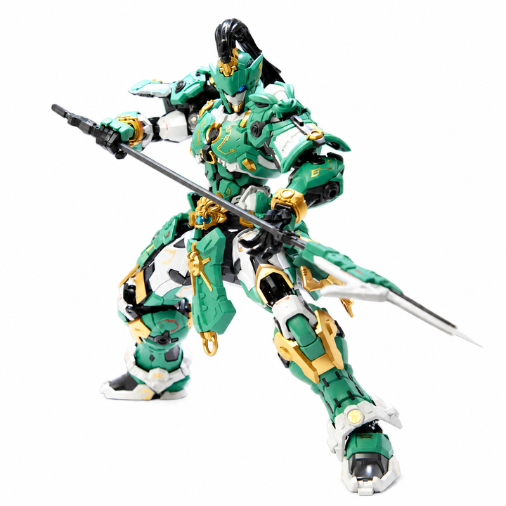 CangDao CD-AS-01EX Longji Deluxe Edition alloy frame model kit in a halberd pose on white