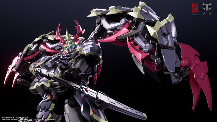 Side detail of CangDao CD-05U Zhuo Ying armour and centipede assembly