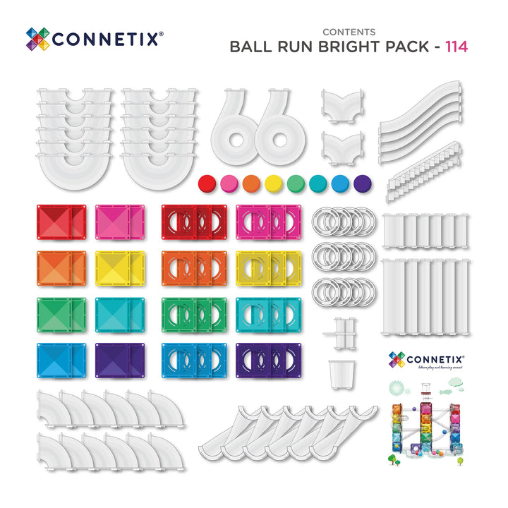 Connetix - Ball Run Bright Pack 114 pc