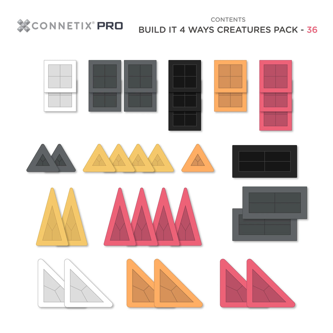 Connetix - PRO Build It 4 Ways Creatures Pack 36 pc