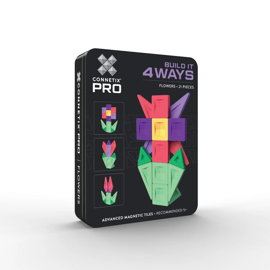 Connetix - PRO Build It 4 Ways Flowers Pack 21 pc