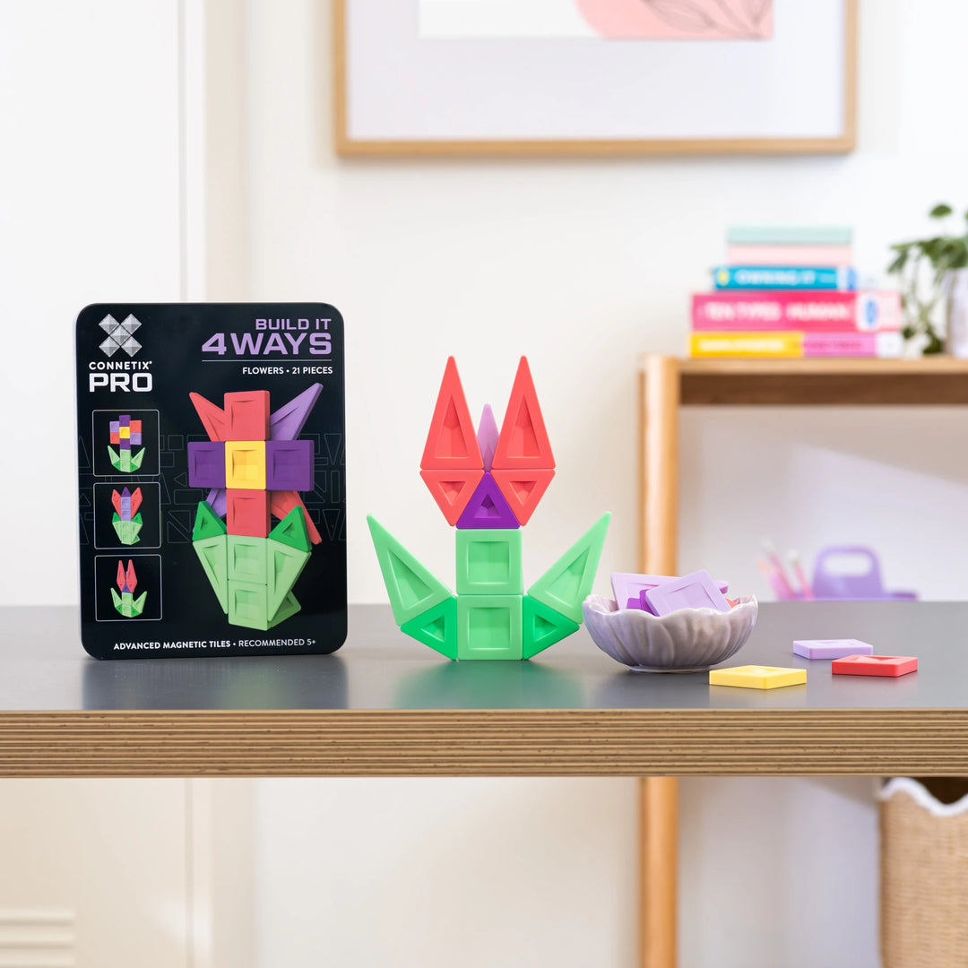Connetix - PRO Build It 4 Ways Flowers Pack 21 pc
