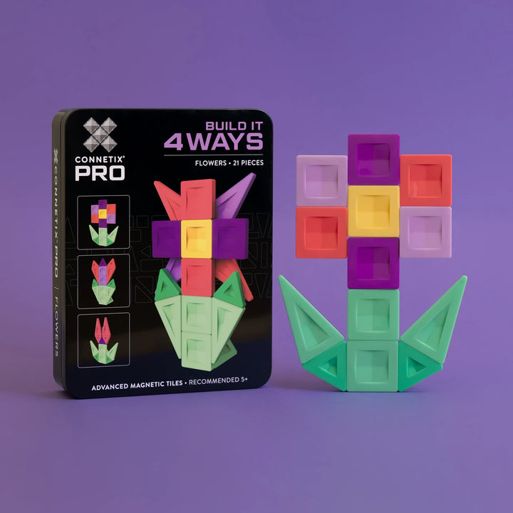 Connetix - PRO Build It 4 Ways Flowers Pack 21 pc