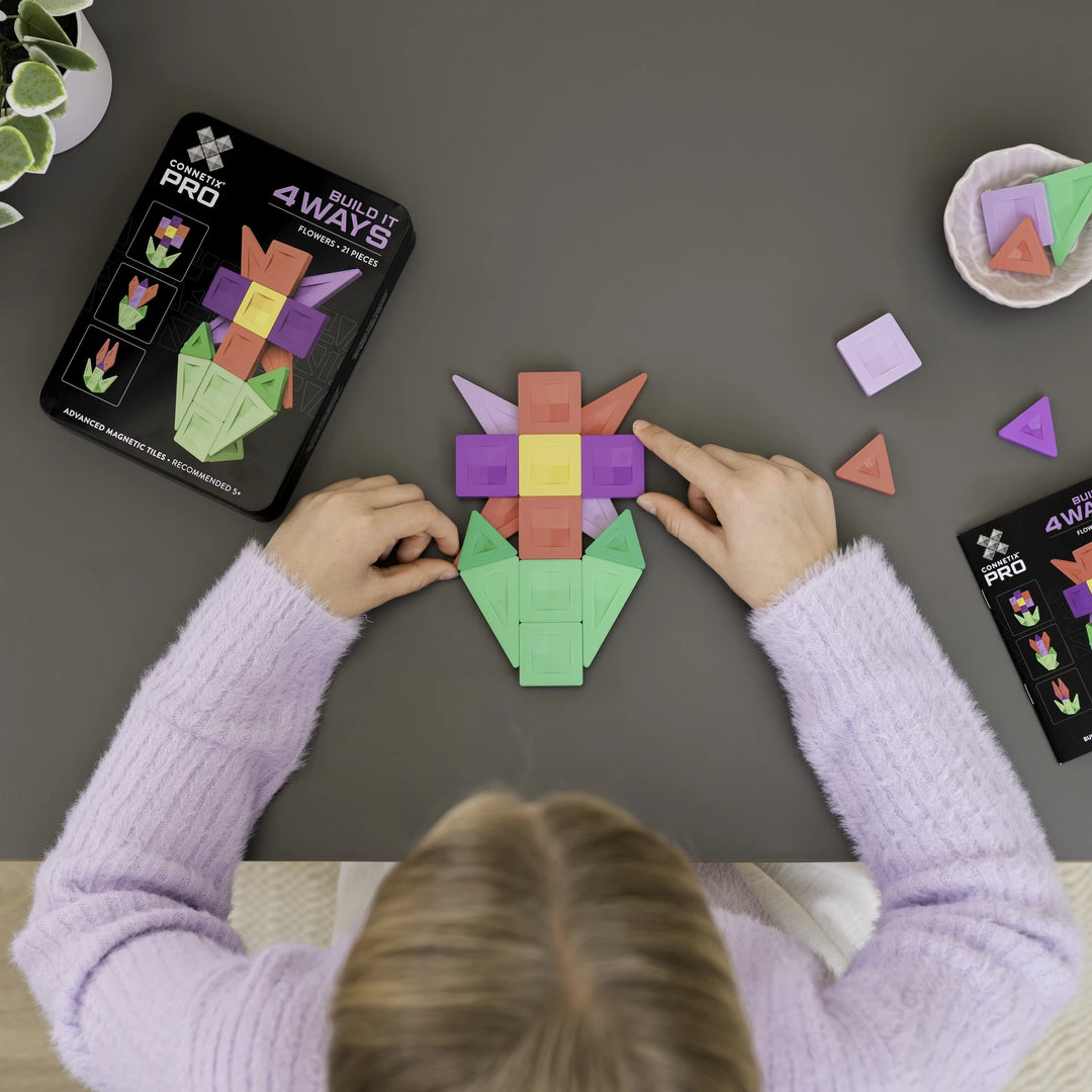 Connetix - PRO Build It 4 Ways Flowers Pack 21 pc