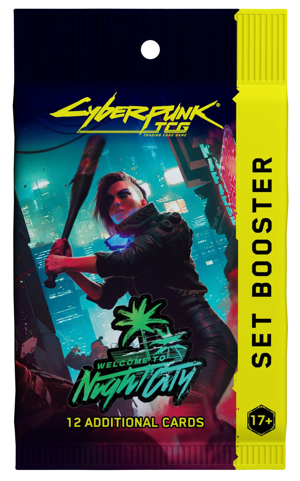 Cyberpunk TCG Welcome To Night City retail booster pack - 12 cards, contents of the 24-pack display