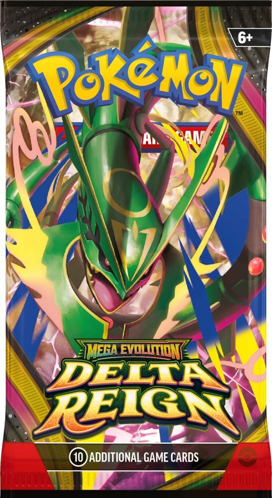 Pokemon TCG Mega Evolution Delta Reign single booster pack - Mega Rayquaza ex artwork