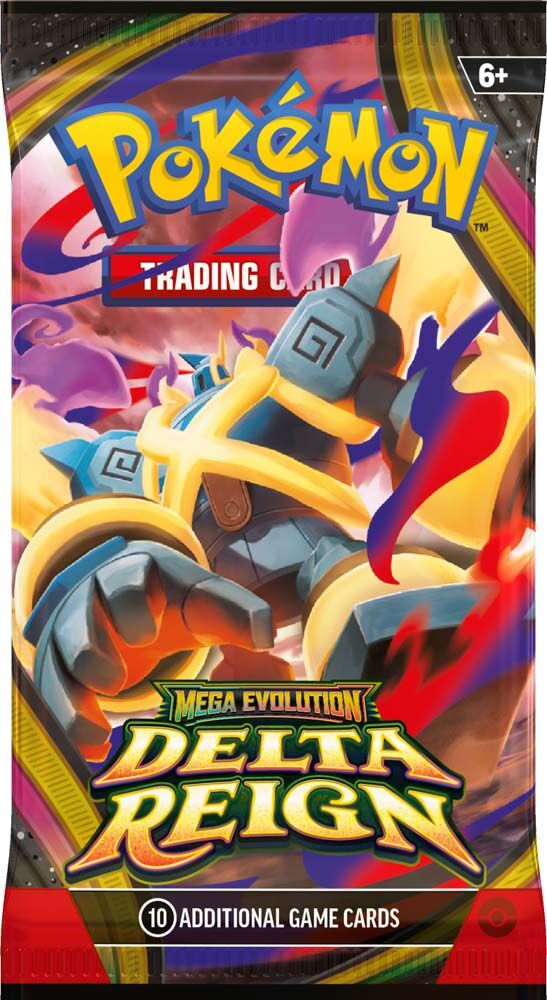 Pokemon TCG Mega Evolution Delta Reign single booster pack - Mega Golurk ex artwork
