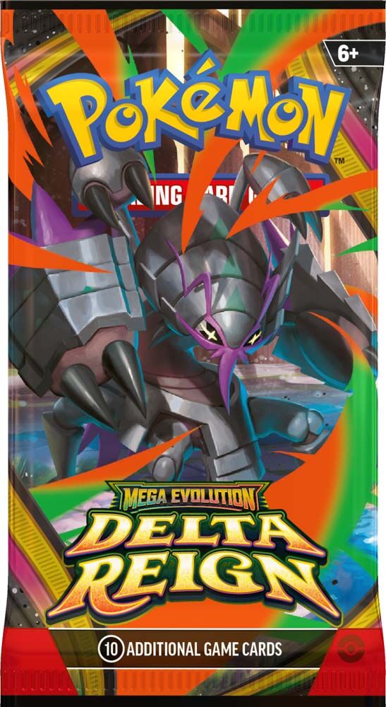 Pokemon TCG Mega Evolution Delta Reign single booster pack - Mega Malamar ex artwork