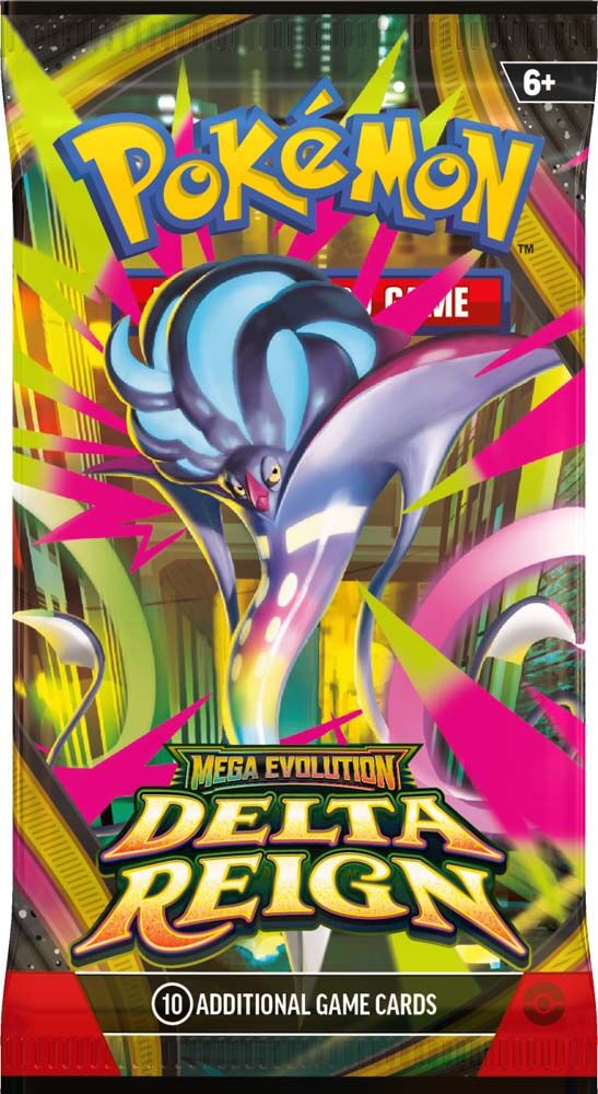 Pokemon TCG Mega Evolution Delta Reign single booster pack - Mega Golisopod ex artwork