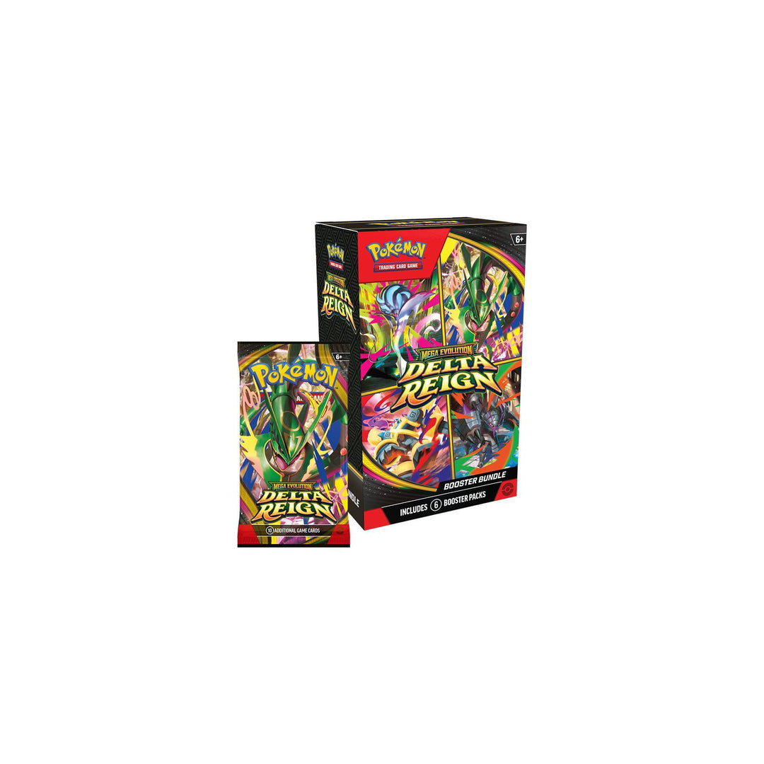 Pokemon TCG Mega Evolution Delta Reign Booster Bundle - retail box and booster pack