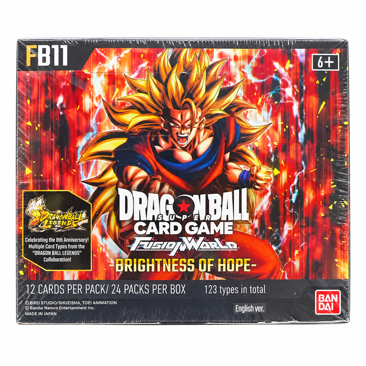 Dragon Ball Super Card Game Fusion World FB11 Brightness of Hope English sealed booster box, 24 packs