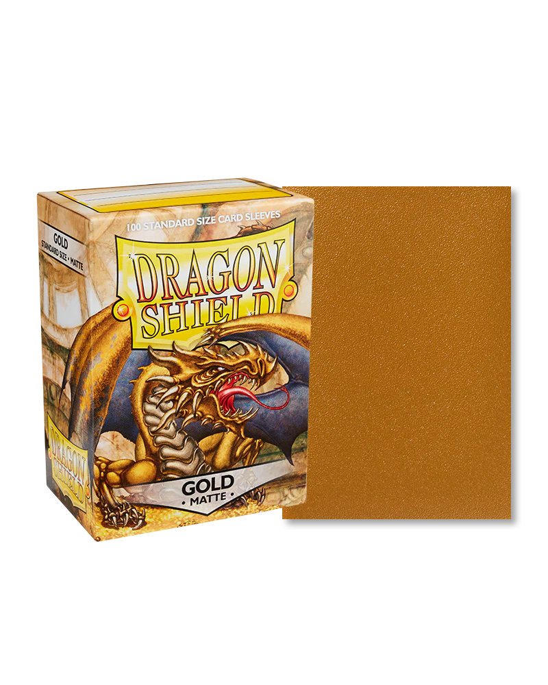 Dragon Shield: Sleeves Matte Dual Gold (100 Pack)