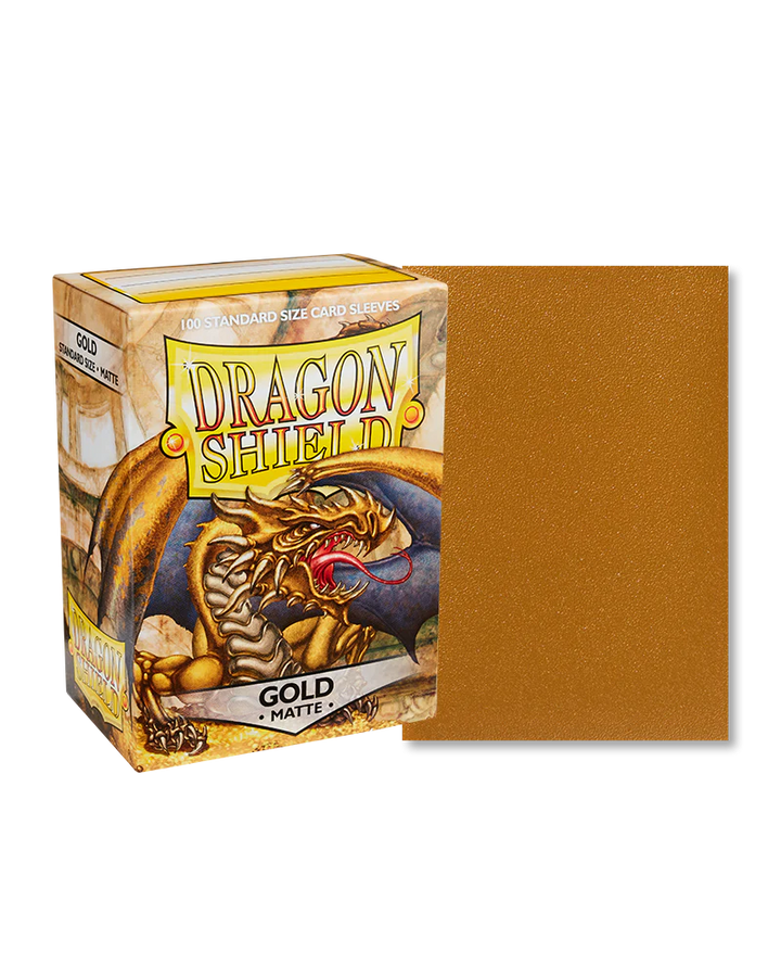 Dragon Shield: Sleeves Matte Dual Gold (100 Pack)