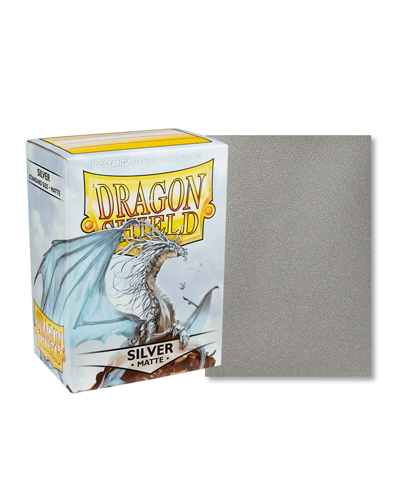 Dragon Shield: Sleeves Matte Dual Silver (100 Pack)